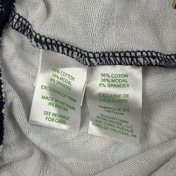 New Lilly Pulitzer Emora Knit Pants in Low Tide Navy Bouquet Large Blue NWOT - Picture 10 of 14